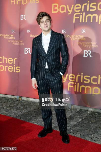 German actor Jonas Dassler attends the Bayerischer Filmpreis 2017 at Prinzregententheater on January 21, 2018 in Munich, Germany.
