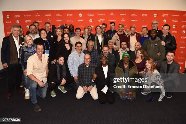 The cast and crew of "The Game Changers" attends "The Game Changers" Premiere during the 2018 Sundance Film Festival at The Ray on January 19, 2018...