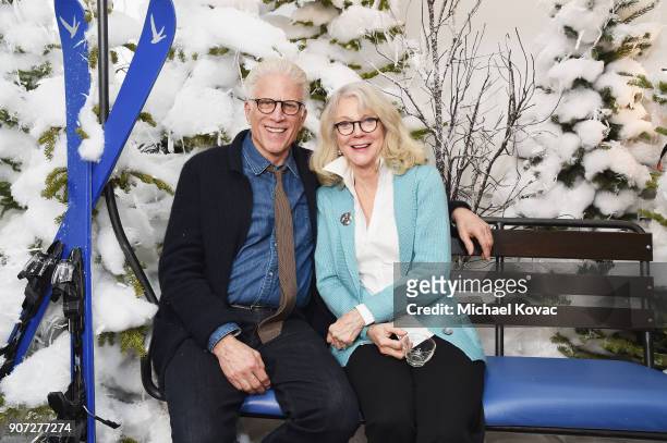 Actors Ted Danson and Blythe Danner attend as Grey Goose Blue Door hosts the casts of game-changing films during the Sundance Film Festival at The...