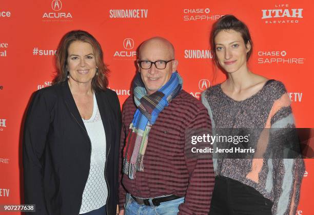 Filmmakers Marina Zenovich, Alex Gibney, and Shirel Kozak attend the "Robin Williams: Come Inside My Mind" Premiere during the 2018 Sundance Film...