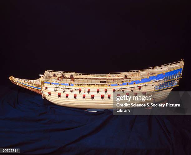 Model made in 1981 during construction. This Swedish 64-gun warship sank on her maiden voyage in 1628, 1500 yards from shore. The cause of her loss...