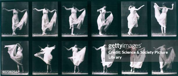 Plate taken from Muybridge's 'Animal Locomotion' . Eadweard Muybridge was the first photographer to carry out the analysis of movement by sequence...