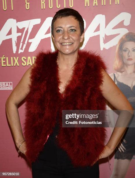 Eva Hache attends the premiere of 'Desatadas' at the Capitol theatre on January 19, 2018 in Madrid,