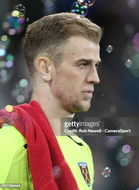 West Ham United's Joe Hart during The Emirates FA Cup Third Round Replay match between West Ham United and Shrewsbury Town at London Stadium on...