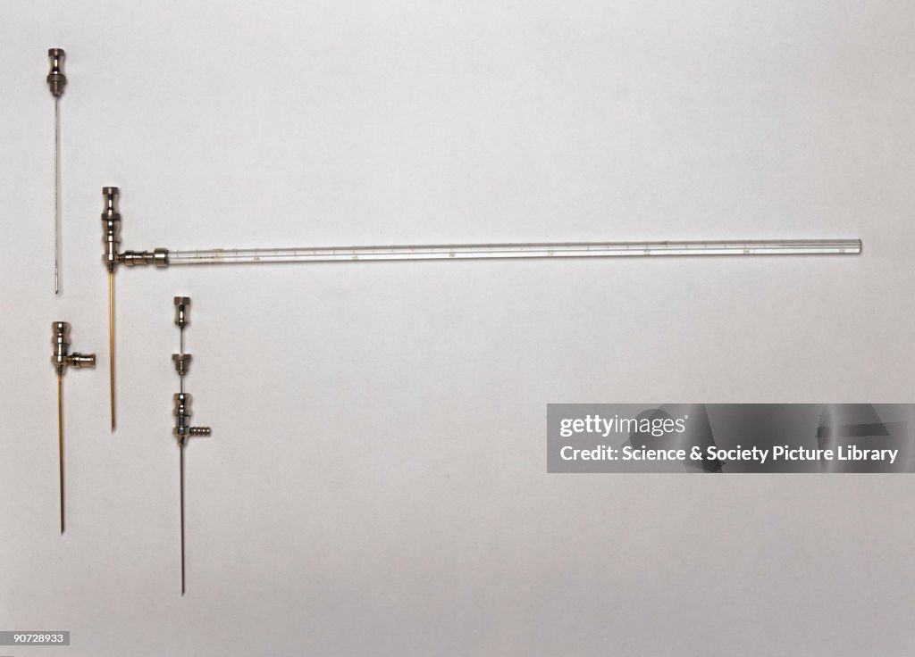 This equipment is used to measure the cerebrospinal fluid, which ...