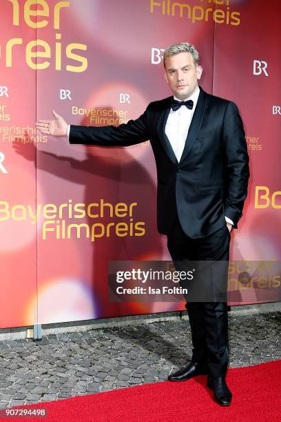 German actor Sebastian Bezzel attends the Bayerischer Filmpreis 2017 at Prinzregententheater on January 21, 2018 in Munich, Germany.