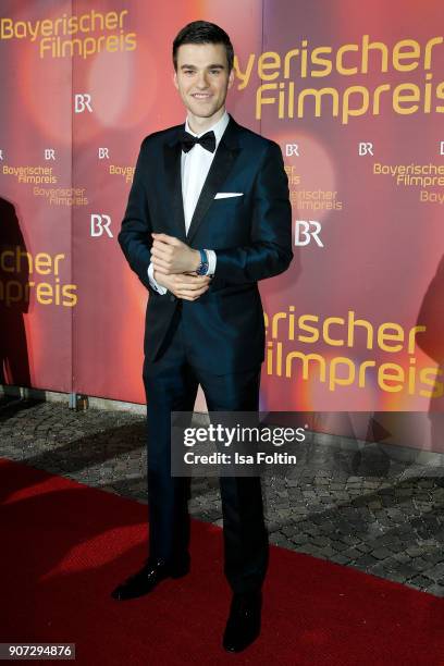German actor Patrick Moelleken attends the Bayerischer Filmpreis 2017 at Prinzregententheater on January 21, 2018 in Munich, Germany.