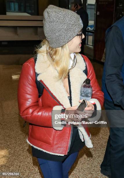 Emily Bett Rickards is seen on January 19, 2018 in Park City, Utah.