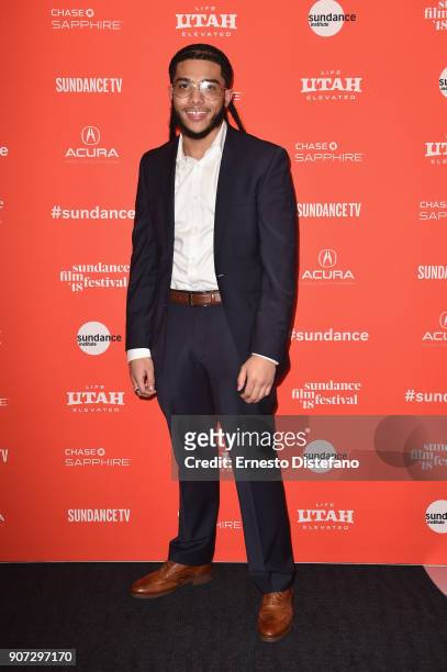Pedro Hernandez attends the "Crime And Punishment" Premiere during the 2018 Sundance Film Festival at The Ray on January 19, 2018 in Park City, Utah.