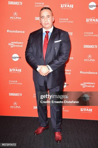 Manuel 'Manny' Gomez attends the "Crime And Punishment" Premiere during the 2018 Sundance Film Festival at The Ray on January 19, 2018 in Park City,...