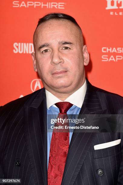 Manuel 'Manny' Gomez attends the "Crime And Punishment" Premiere during the 2018 Sundance Film Festival at The Ray on January 19, 2018 in Park City,...