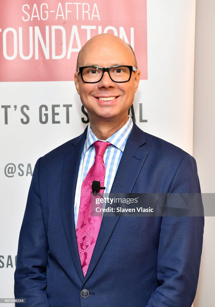 Moderator Richard Ridge of BroadwayWorld attends