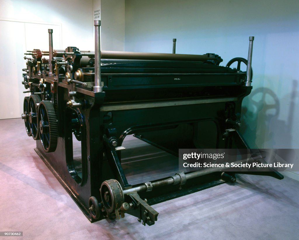 Kidder Machine The development from the late 1860s of rotary printing machines with ...