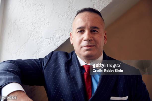 Manny Gomez from the film 'Crime and Punishment' poses for a portrait in the YouTube x Getty Images Portrait Studio at 2018 Sundance Film Festival on...