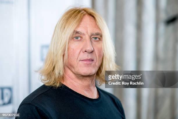 Joe Elliott of Def Leppard discusses their up coming summer tour with the Build Series at Build Studio on January 19, 2018 in New York City.