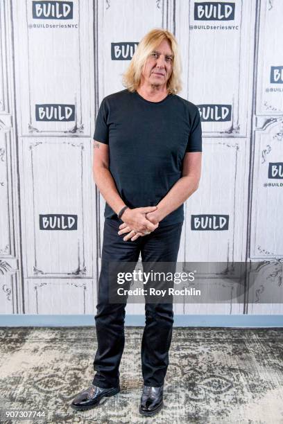 Joe Elliott of Def Leppard discusses their up coming summer tour with the Build Series at Build Studio on January 19, 2018 in New York City.