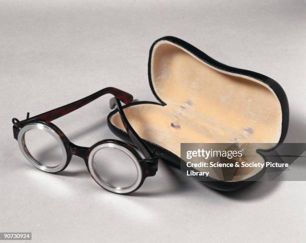 Pair of adaptive spectacles invented by Joshua D Silver, professor of physics at Oxford University. Spectacles have been in use in the West for at...