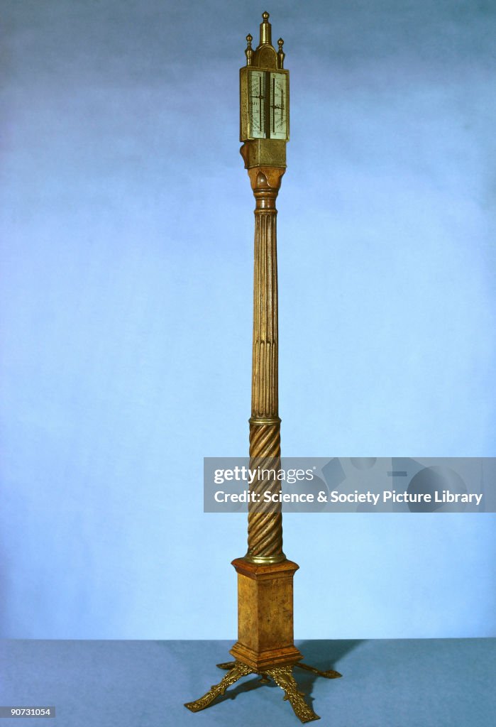 Portable barometer by Daniel Quare, 1700.