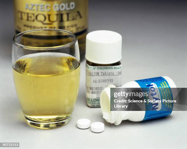 Selection of sedatives, 2000. Sedatives are drugs which have a calming effect. The oldest known sedative is probably alcohol, which has been in use...