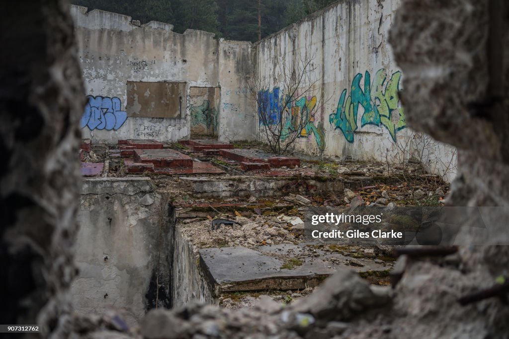 Ruins in Sarajevo.
