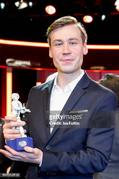 German actor and award winner David Kross attends the Bayerischer Filmpreis 2017 at Prinzregententheater on January 21, 2018 in Munich, Germany.