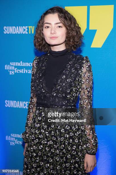 Actress Emily Robinson attends the 2018 Sundance Film Festival Official Kickoff Party hosted by Sundance TV at Sundance TV HQ on January 19, 2018 in...