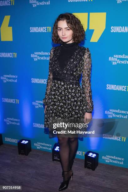 Actress Emily Robinson attends the 2018 Sundance Film Festival Official Kickoff Party hosted by Sundance TV at Sundance TV HQ on January 19, 2018 in...