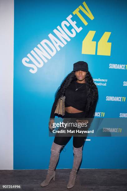 Reality TV personality Egypt Criss attends the 2018 Sundance Film Festival Official Kickoff Party hosted by Sundance TV at Sundance TV HQ on January...