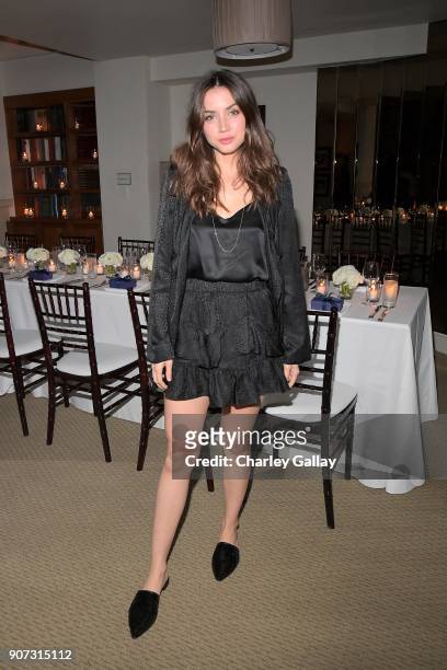 Ana de Armas attends the Opening of Beverly Hills Boutique with a private VIP dinner hosted by Giovanni Morelli, Stuart Weitzman Creative Director,...