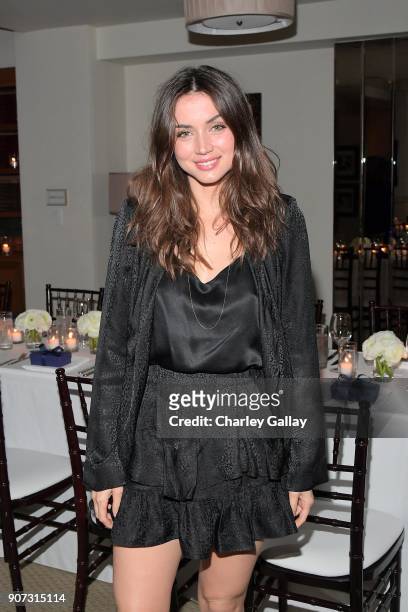 Ana de Armas attends the Opening of Beverly Hills Boutique with a private VIP dinner hosted by Giovanni Morelli, Stuart Weitzman Creative Director,...