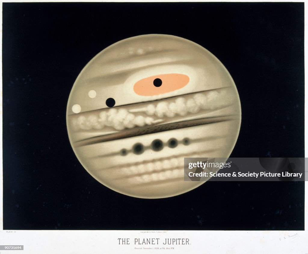 The planet Jupiter, 1880.