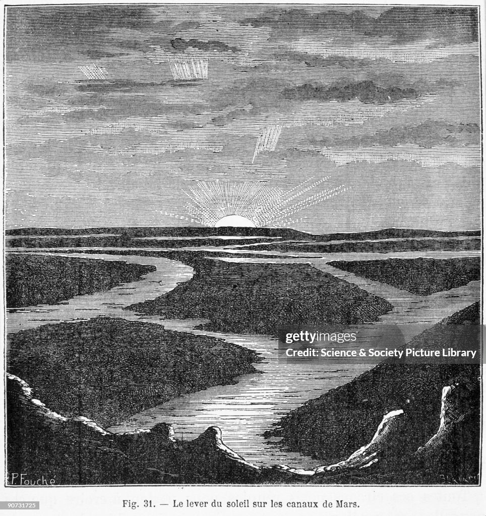 Martian canals, 1884.