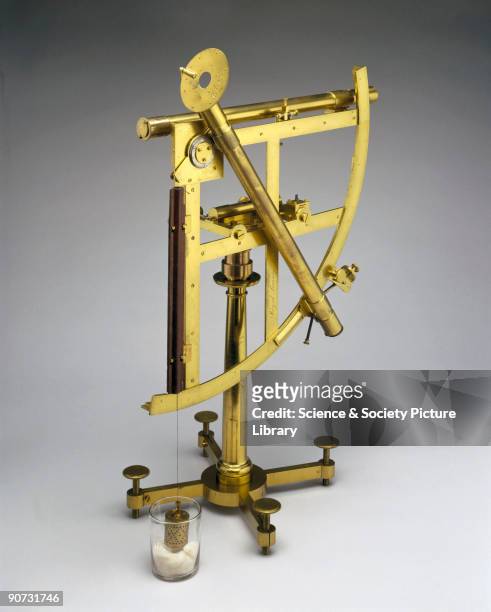This portable astronomical quadrant was made in London by the famous English instrument maker John Bird . It was sent with one of the expeditions...