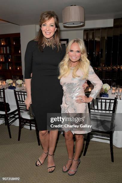 Allison Janney and Kristin Chenoweth attends the Opening of Beverly Hills Boutique with a private VIP dinner hosted by Giovanni Morelli, Stuart...