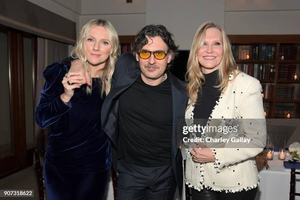 Laura Brown, Giovanni Morelli, and Susan Duffy attend the Opening of Beverly Hills Boutique with a private VIP dinner hosted by Giovanni Morelli,...