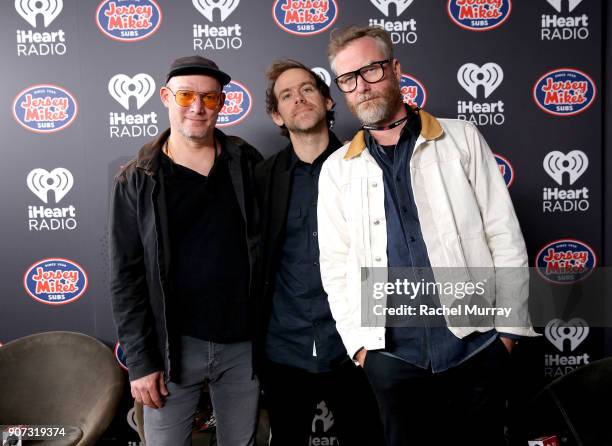 Scott Devendorf, Bryce Dessner and Matt Berninger of The National attends iHeartRadio ALTer Ego 2018 at The Forum on January 19, 2018 in Inglewood,...