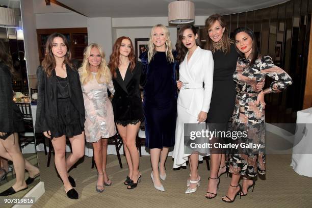 Ana de Armas, Kristin Chenoweth, Madeline Brewer, Laura Brown, Emmy Rossum, Allison Janney, and Olivia Munn attend the Opening of Beverly Hills...