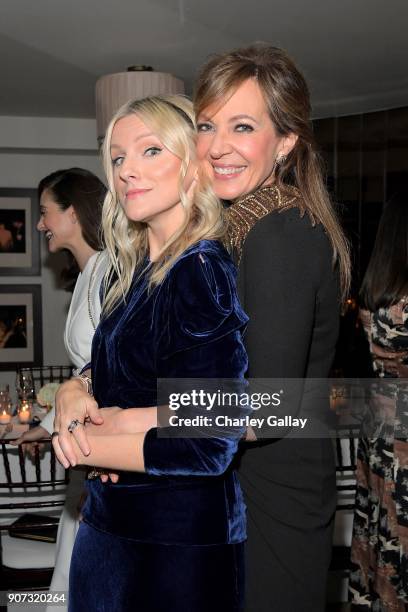 Laura Brown and Allison Janney attend the Opening of Beverly Hills Boutique with a private VIP dinner hosted by Giovanni Morelli, Stuart Weitzman...
