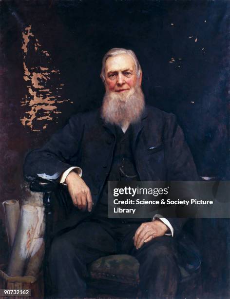 Oil painting by Sir Hubert von Herkomer of William Cawkwell, general manager of the London & North Western Railway company. Herkomer was a...