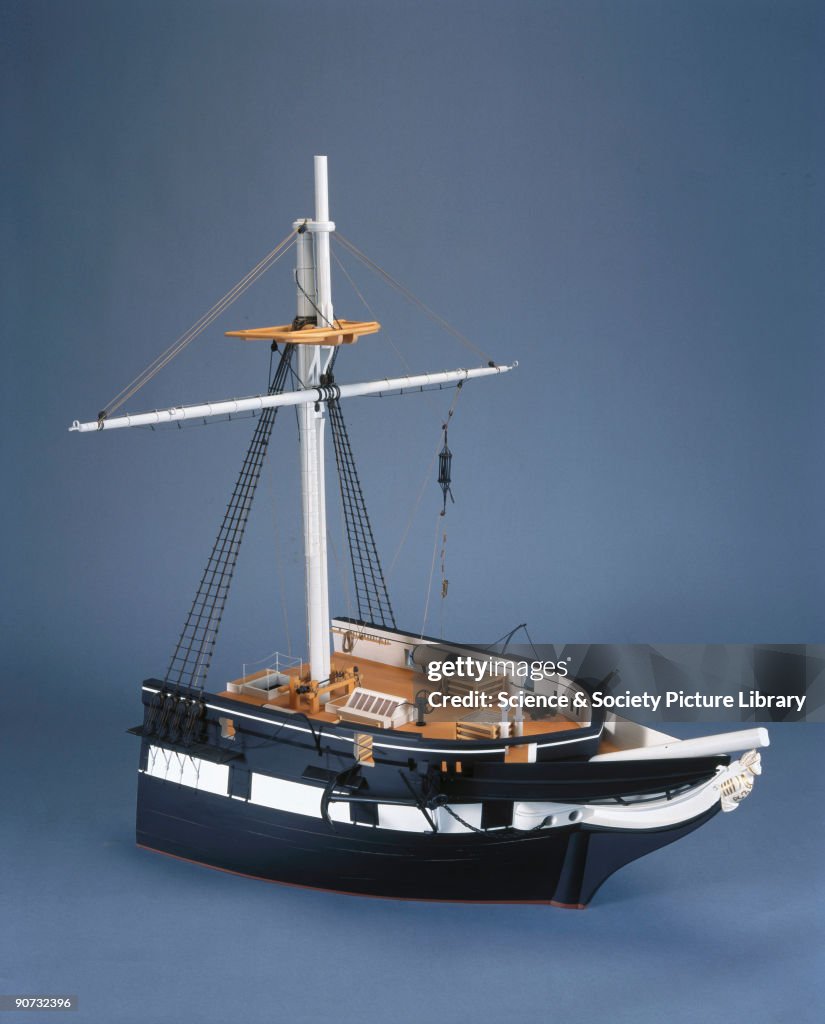 Bows section, HMS Challenger, 1872.