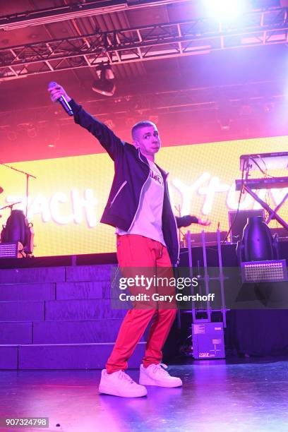Singer Zach Clayton performs at PlayStation Theater on January 19, 2018 in New York City.