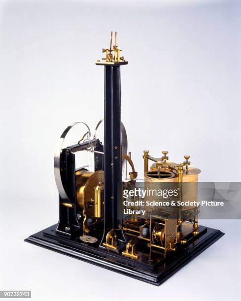This seismograph was made by James White of Glasgow in 1885. It was designed by Thomas Gray and John Milne , while they were both professors at the...