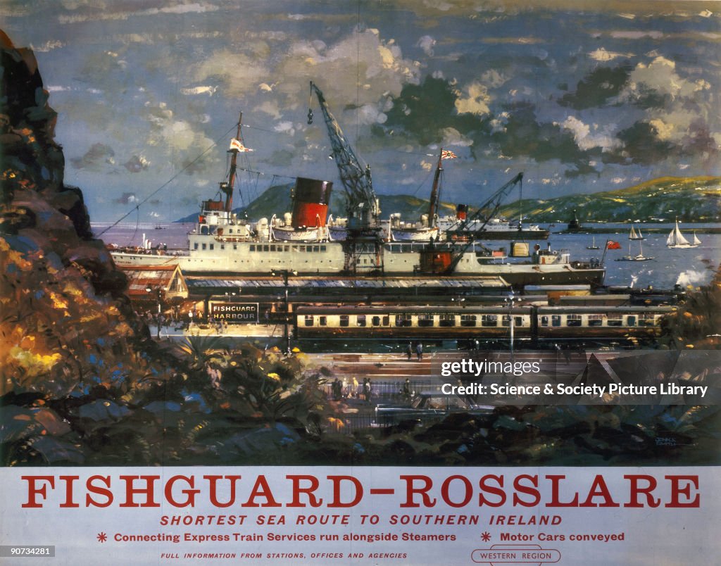 �Fishguard-Rosslare�, BR poster, 1960.