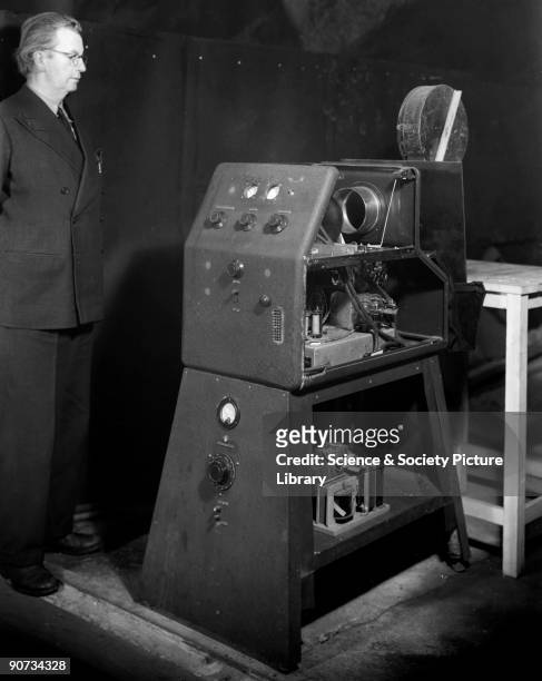 John Logie Baird , television pioneer, c 1942. After a serious illness in 1922, Baird devoted himself to experimentation and developed a crude TV...