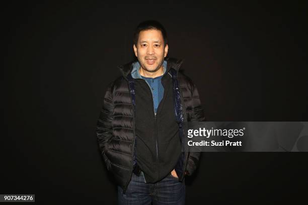 Actor Scott Takeda poses for a photo at Refinery29 and TNT Shatterbox Anthology Season 2 Sundance Premiere Party at Firewood on January 19, 2018 in...