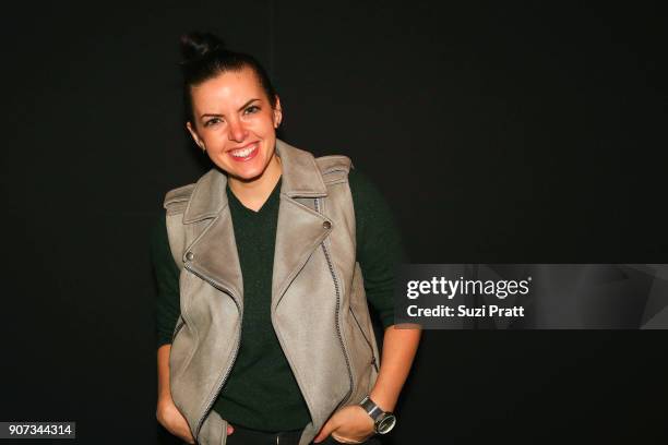 Actress Amy Sandifer poses for a photo at Refinery29 and TNT Shatterbox Anthology Season 2 Sundance Premiere Party at Firewood on January 19, 2018 in...