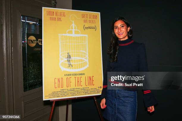 Jessica Sanders poses for a photo at the Refinery29 and TNT Shatterbox Anthology Season 2 Sundance Premiere Party at Firewood on January 19, 2018 in...