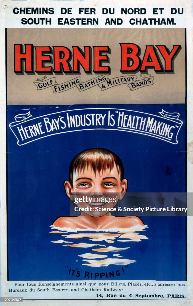 Herne Bay, its Ripping!, SE & CR poster, c 1920s.