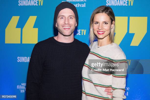 Glenn Howerton and Jill Latiano attend the 2018 Sundance Film Festival Official Kickoff Party Hosted By SundanceTV at Sundance TV HQ on January 19,...