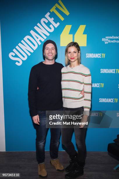 Glenn Howerton and Jill Latiano attend the 2018 Sundance Film Festival Official Kickoff Party Hosted By SundanceTV at Sundance TV HQ on January 19,...